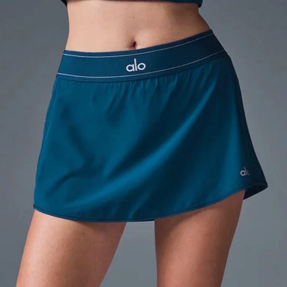 Alo Yoga Match Point Tennis Skirt Eclipse Blue S